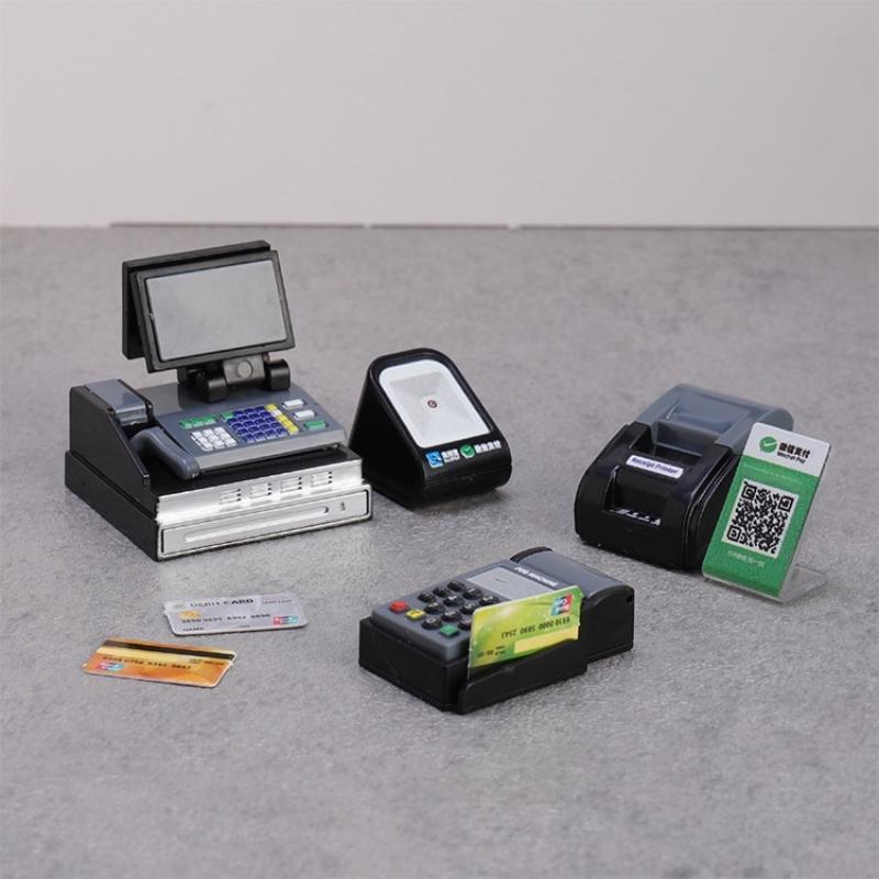 Toy Cash Register - Figurines de collection en plastique, mini