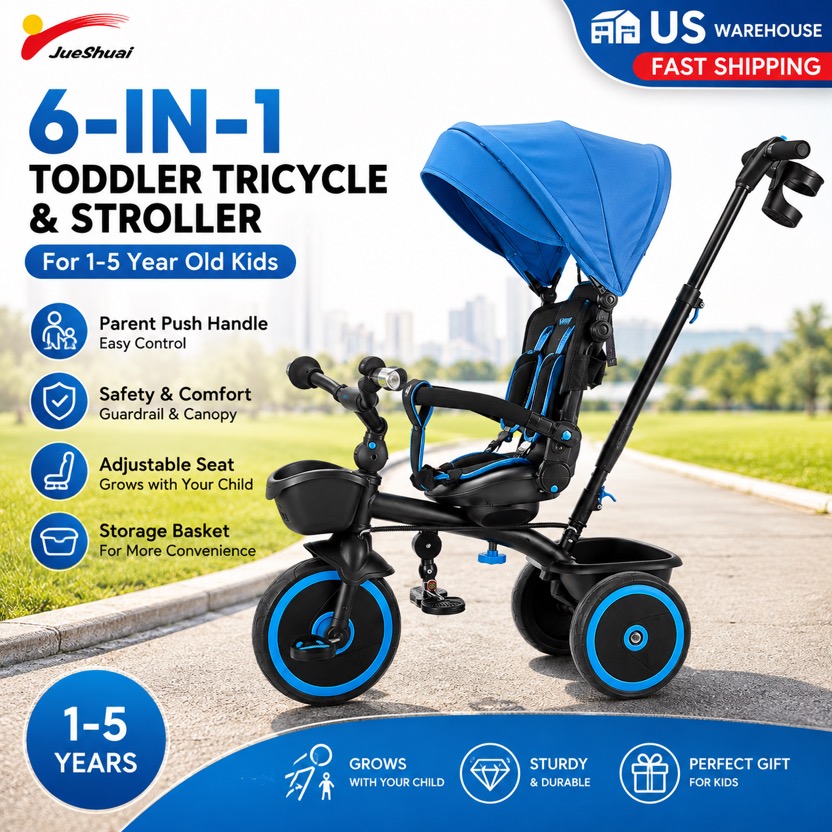 Kids Toys 3 Year Old - Tricycle et poussette pour enfant de