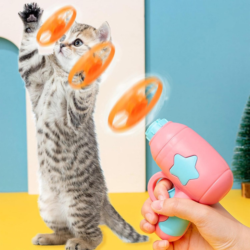 Catapult Launcher Toy - Pistolet lanceur Dragonfly Catapult pour chat,
