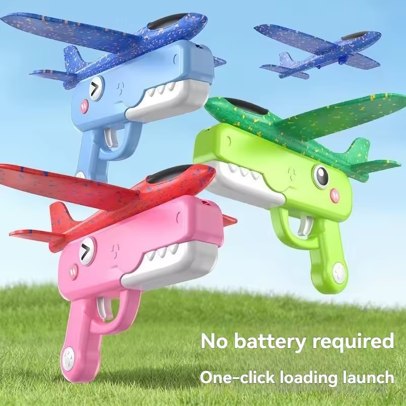 Catapult Launcher Toy - Lanceur d'avions en mousse dinosaure, jouets
