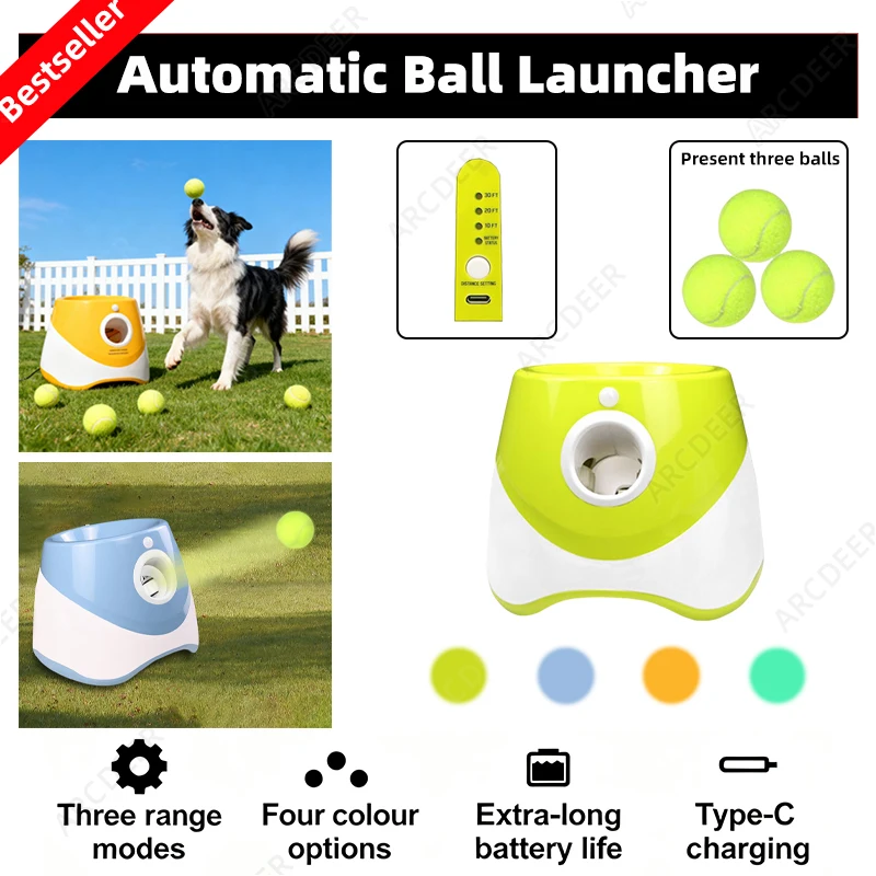 Catapult Launcher Toy - Lanceur de balle automatique rechargeable pour