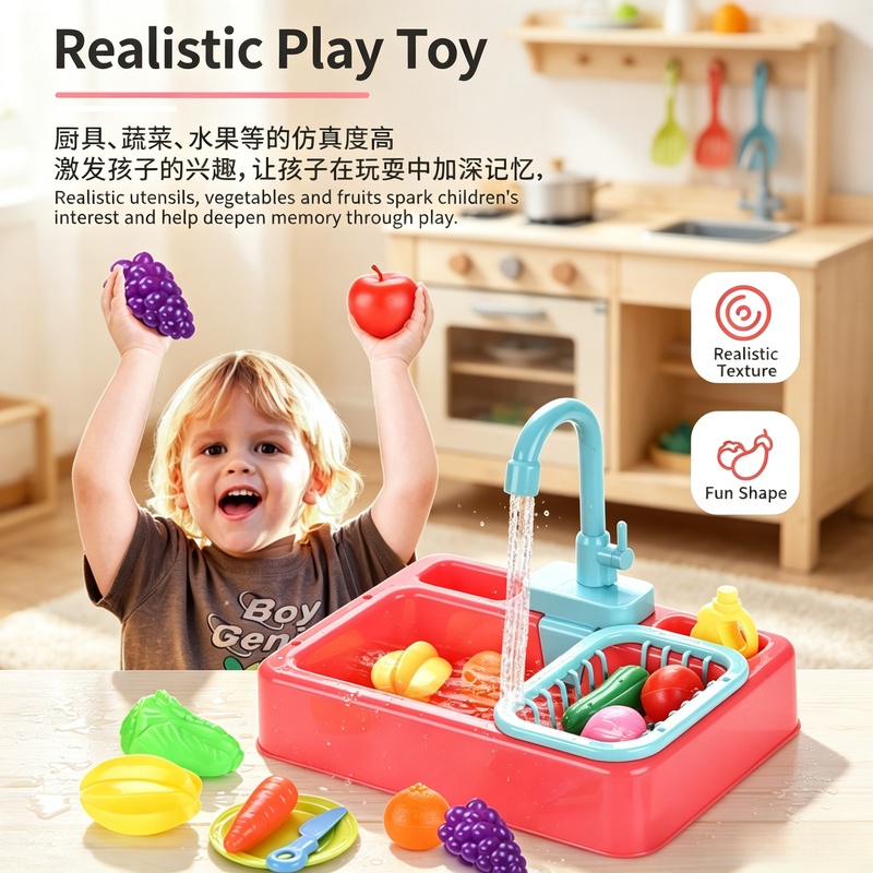 Ensemble d'évier de cuisine en - Kids Toys Kitchen Set avis et prix