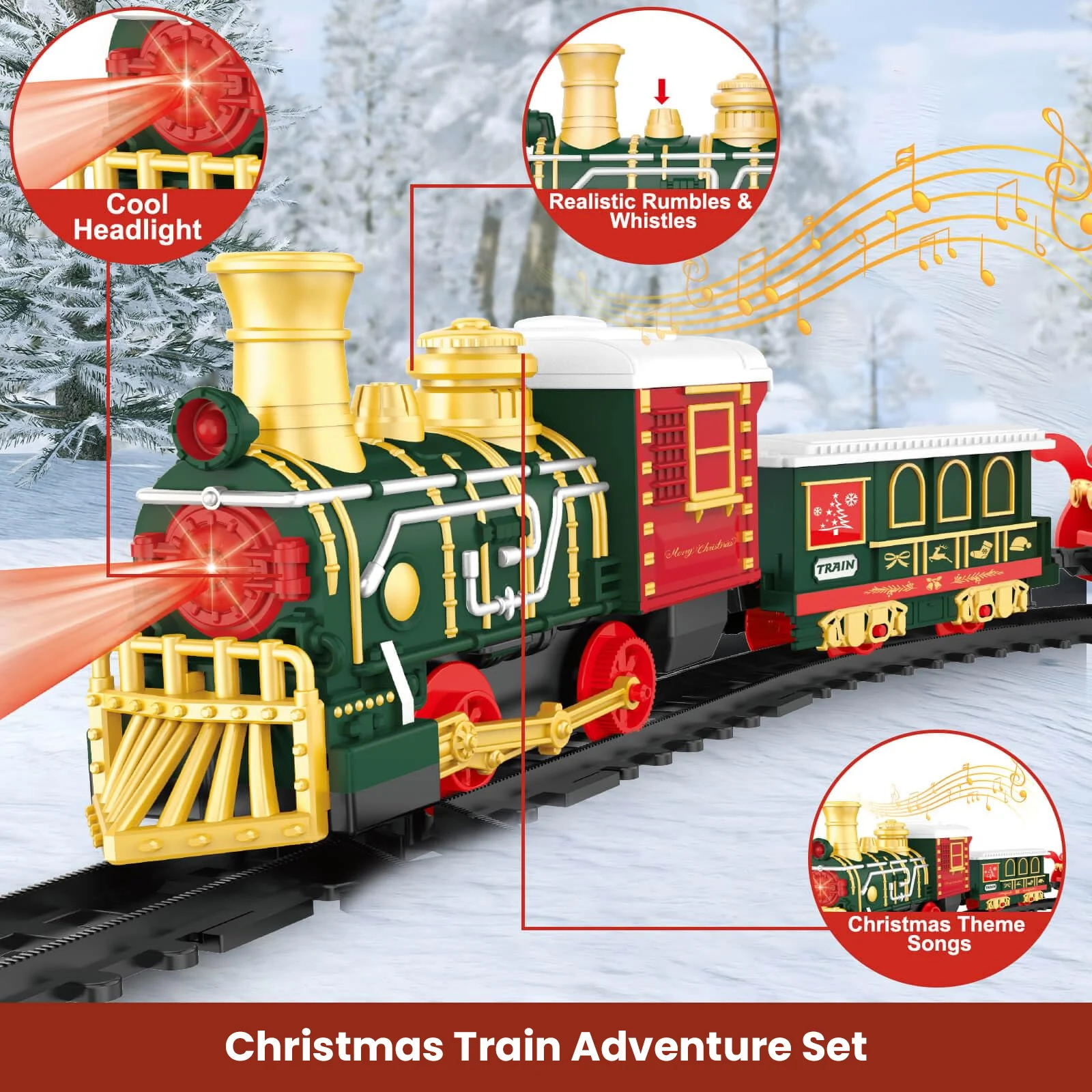 Ensemble de Train de noël, mod - Kids Toys Xmas avis et prix